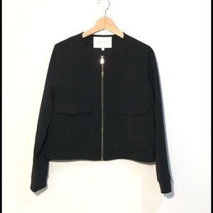 FRNCH Full Zipper Fully lined Black Blazer Black L